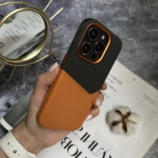 Чохол шкіряний з картхолдером та підтримкою MagSafe Deluxe Pocket для iPhone 15 Papaya