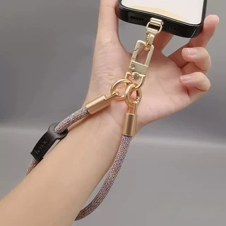 Плетений шнурок на руку для телефона з карабіном Icarer Lavender