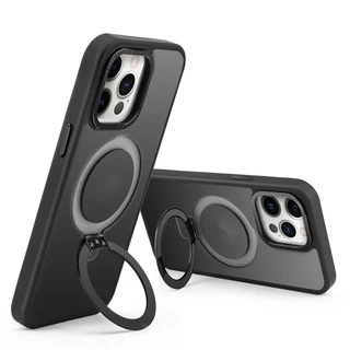 Чохол протиударний Jamb Matte з кільцем підставкою для iPhone 14 Plus Black