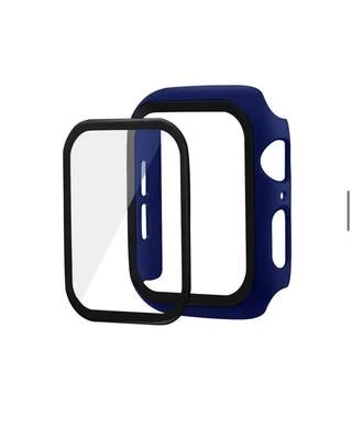 Чохол прозорий Colored board matte для Apple Watch 40 mm / SE 40mm Navy blue