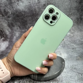 Чохол матовий Glass MATTE Designo для iPhone 12 Pro Max Spearmint