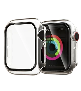 Прозорий чохол із захисним склом Premium для Apple Watch 38 mm Прозорий