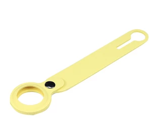 Силіконовий брелок із кільцем Silicone Case Long Transparent для AirTag Yellow