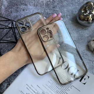 Гальванічний прозорий чохол Galvanic Full для iPhone 7/8/SE2 Black