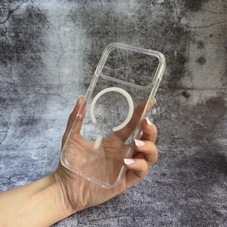 Прозорий чохол Clear Case MagSafe для iPhone 17 Pro Max Прозорий