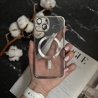 Чохол прозорий силікон Dream ultra MagSafe для iPhone 15 Silver