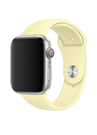 Силіконовий ремінець Watch Silicone для Apple Watch 42|44|45|46|49mm Mellow yellow