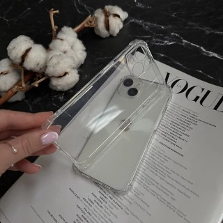 Чохол силікон ударостійкий з посиленими кутами TPU FULL для iPhone 15 Прозорий