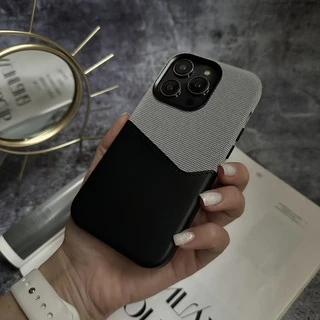 Чохол шкіряний з картхолдером та підтримкою MagSafe Deluxe Pocket для iPhone 16 Pro Dark Grey