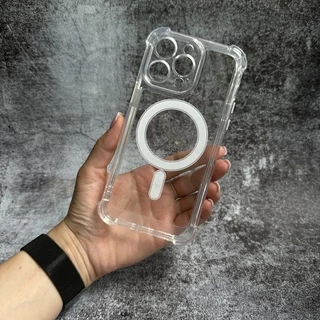 Чохол протиударний з кутами і Magsafe для iPhone 15 Прозорий