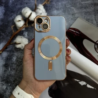 Чохол глянцевий силікон з Magsafe для iPhone 13 Sea Blue