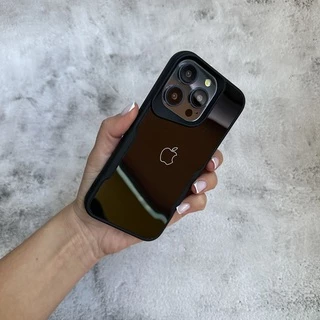 Чохол з акриловою кришкою яка імітує скло Loft Glossy для iPhone 16 Pro Black