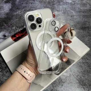 Чохол прозорий з захистом камери Clear Shade MagSafe для iPhone 15 Pro Прозорий