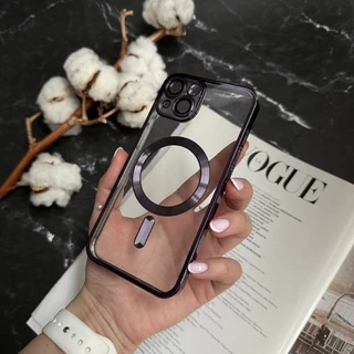 Чохол прозорий силікон Dream ultra MagSafe для iPhone 14 Plus Purple