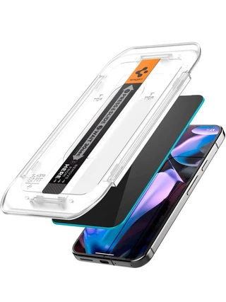 Захисне скло Spigen EZ FIT Privacy (1 шт), Антишпигун для iPhone 15 Pro Black
