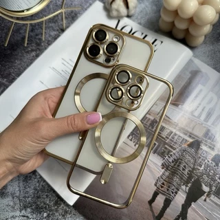 Чохол прозорий силікон Dream ultra MagSafe для iPhone 12 Pro Gold