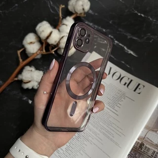 Чохол прозорий силікон Dream ultra MagSafe для iPhone 12 Purple