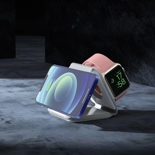 Бездротова зарядна станція MagSafe 3-в-1 Transformer 15W для Apple White