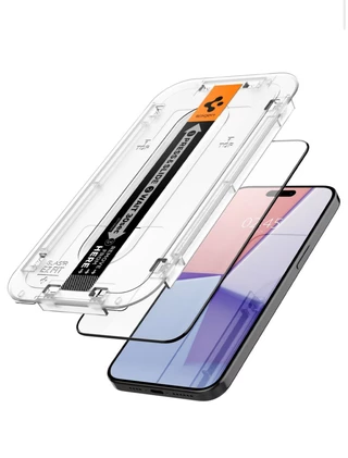 Захисне скло Spigen Screen Protector EZ (1 шт в комплекті) для iPhone 13, iPhone 13 Pro, iPhone 14 Прозорий