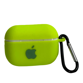 Чохол силіконовий Silicone Case з Logo для Apple AirPods Pro Shiny green