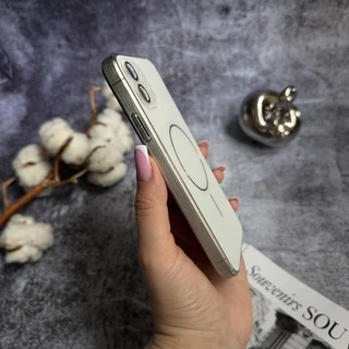 Матовий чохол MagSafe мінімалістичний дизайн захист і стиль Lume Case для iPhone 12 White