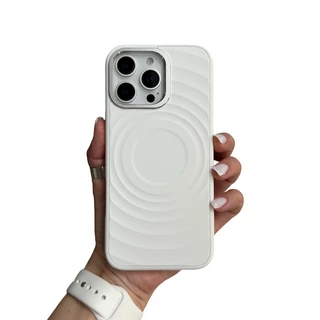 Протиударний силіконовий чохол з MagSafe Fantastic для iPhone 14 Pro White