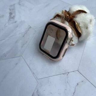 Чохол Прозорий Premium Clear Case PC LUX для Apple Watch 45 mm Pink Sand