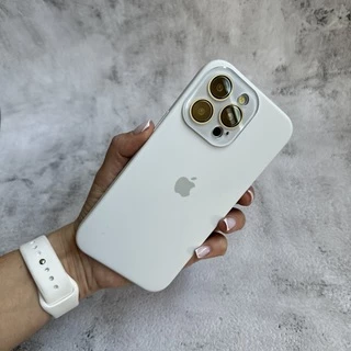 Чохол з силікону і покриттям Soft Touch мікрофібра для iPhone 12 Pro White