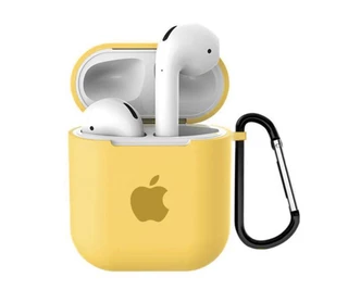 Чохол силіконовий Silicone Case з Logo для Apple AirPods 1 / 2 Yellow