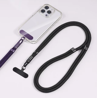 Кросбаді ремінець-шнурок для iPhone — регульований ремінь через плече для Apple Dark Grey