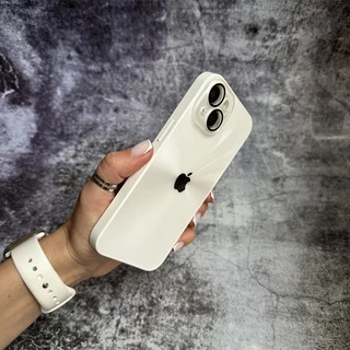 Чохол імітація скла Laser Disco case 3D logo для iPhone 13 White