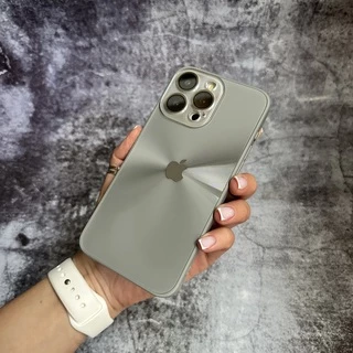 Чохол імітація скла Laser Disco case 3D logo для iPhone 16 Pro Dark Grey