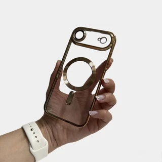 Чохол прозорий силікон Dream ultra MagSafe для iPhone 17 Air Gold