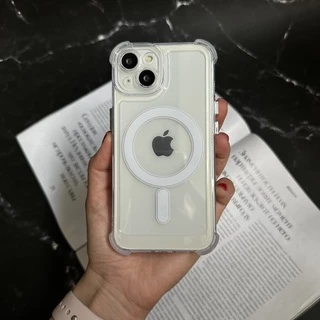 Чохол протиударний з кутами і Magsafe для iPhone 15 Plus Прозорий