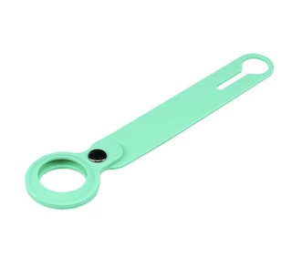 Силіконовий брелок із кільцем Silicone Case Long Transparent для AirTag Mint