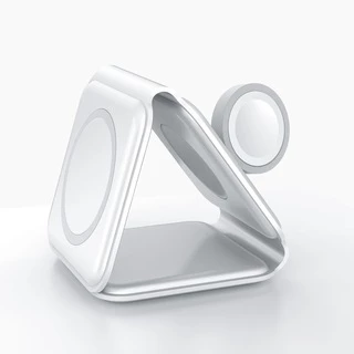 Бездротова зарядна станція MagSafe 3-в-1 Transformer 15W для Apple White