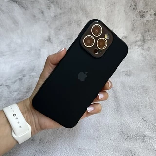 Чохол з силікону і покриттям Soft Touch мікрофібра для iPhone 12 Pro Black
