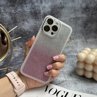 Чохол протиударний з блискітками Bling для iPhone 14 Pro Max White