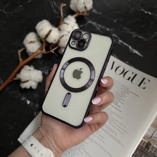 Чохол прозорий силікон Dream ultra MagSafe для iPhone 14 Plus Purple