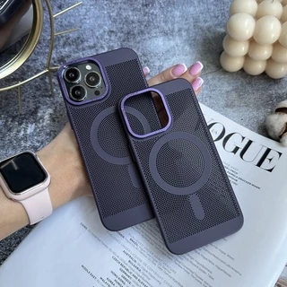 Чохол протиударний Breeze Magsafe для iPhone 12 Pro Max Purple