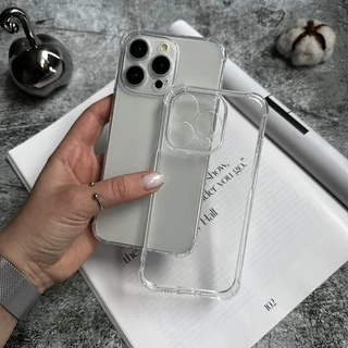 Чохол силікон ударостійкий з посиленими кутами TPU FULL для iPhone 15 Pro Max Прозорий