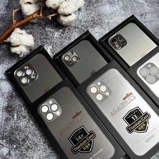 Чохол скляний з матовим обідком Titanium Lux Case для iPhone 12 Pro Silver