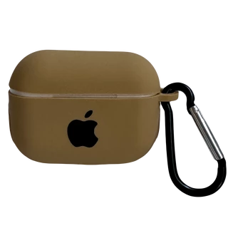 Чохол силіконовий Silicone Case з Logo для Apple AirPods Pro Gold