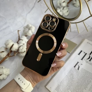 Чохол глянцевий силікон з Magsafe для iPhone 13 Pro Black