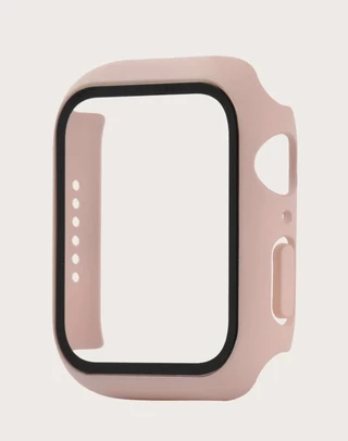 Чохол прозорий Colored board matte для Apple Watch 40 mm / SE 40mm Light Pink