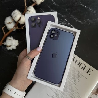 Чохол скляний матовий з захистом камери Matte AG-Glass для iPhone 11 Purple