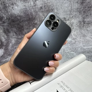 Чохол скляний матовий з захистом камери Matte AG-Glass для iPhone 13 Black