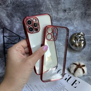 Гальванічний прозорий чохол Galvanic Full для iPhone 12 Pro Max Red