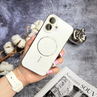 Матовий чохол MagSafe мінімалістичний дизайн захист і стиль Lume Case для iPhone 16 White