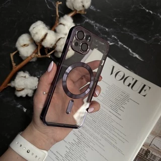 Чохол прозорий силікон Dream ultra MagSafe для iPhone 15 Purple